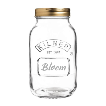 Weckpot bloem 1 ltr