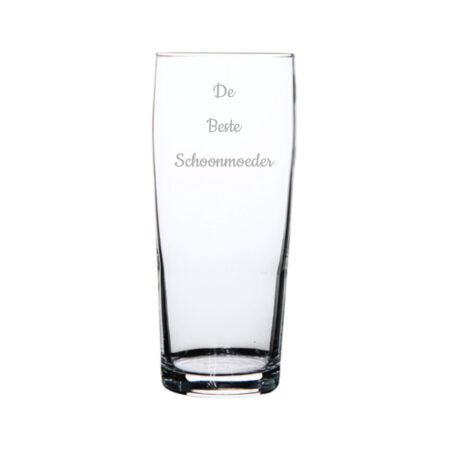 Gegraveerde bierfluitje 19cl De Beste Schoonmoeder