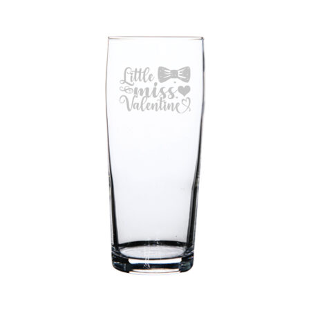 Gegraveerde bierfluitje 19cl Little miss valentine